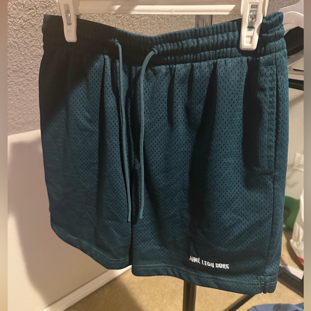 Aime Leon Dore Forest Green Mesh Shorts